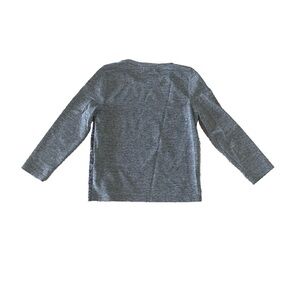 SHEIN Youth Boys Gray Long Sleeve Tee Classic Crew Neck